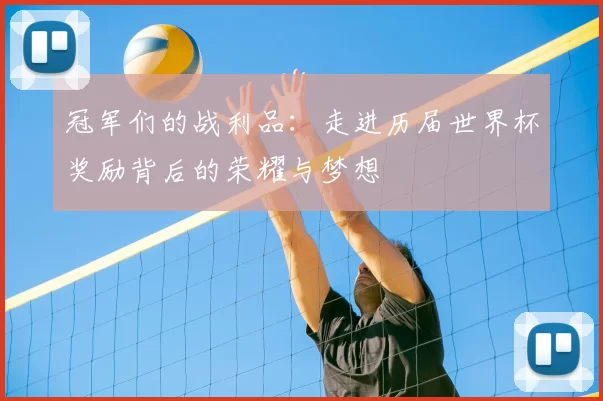 冠军们的战利品:走进历届世界杯奖励背后的荣耀与梦想