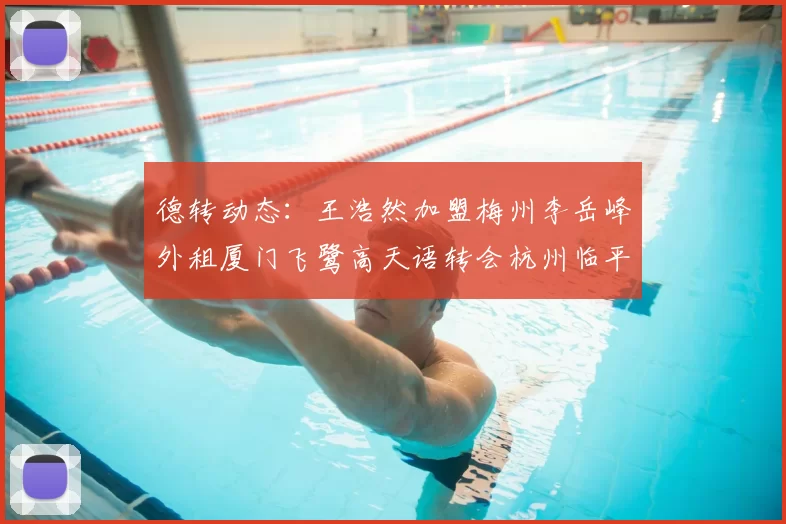 德转动态:王浩然加盟梅州李岳峰外租厦门飞鹭高天语转会杭州临平吴越